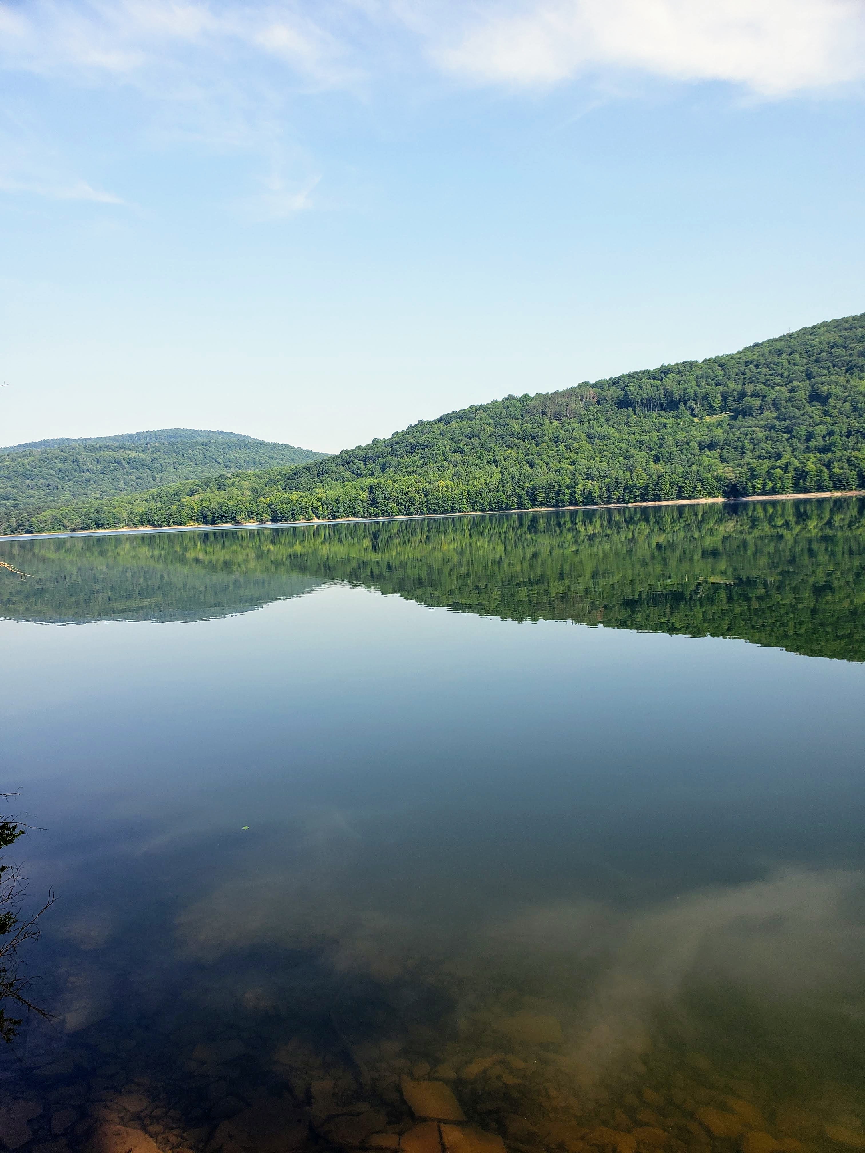Fishing in the lake